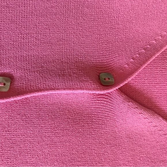 J.A.C. 2 Piece Sweater Set, pink, button cardigan, square neck sleeveless shell - Picture 13 of 13